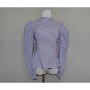 Topshop Lavender Long Sleeve Blouse